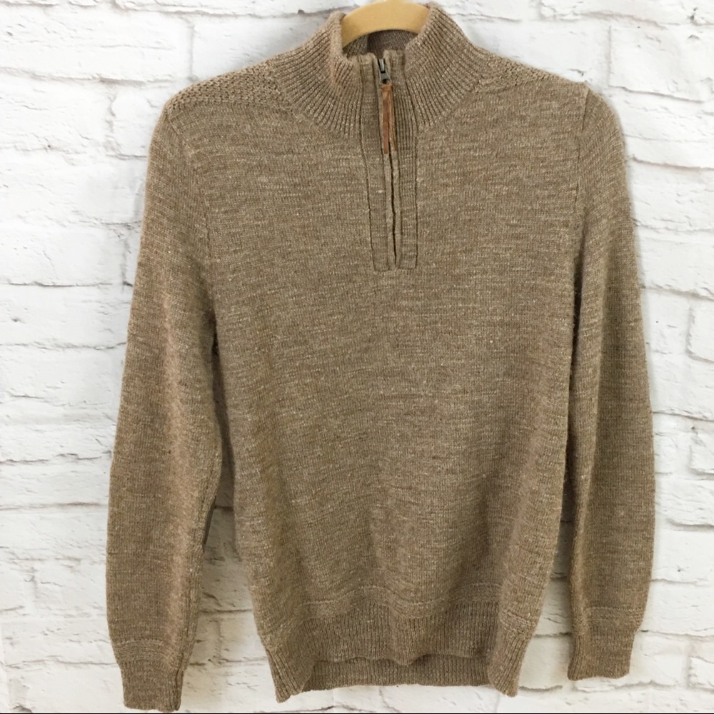 J Crew Merino wool Sweater 1/4 zip S small slim